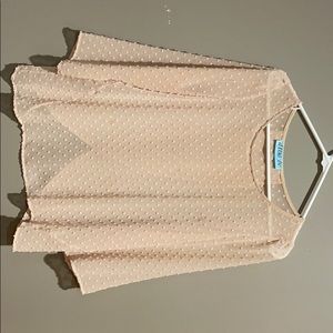 Blouse, tan, textured